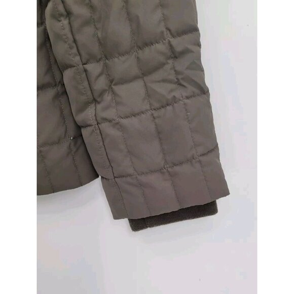 J. Crew Dark‎ Green Woman's Quilted Puffer Jacket Size Small - Picture 4 of 7